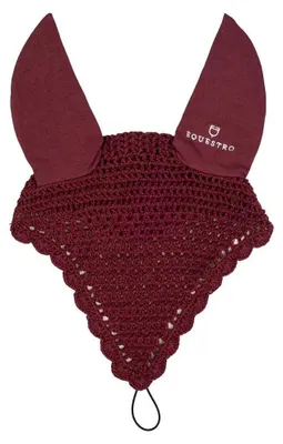 Produktbild von Equestro Baumwolle Noseband Fliegenhaube Rot Full Rot Full