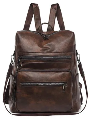 Produktbild von Modischer Damen-Rucksack, vielseitig einsetzbar, wandelbar als Umh?ngetasche, Schultertasche oder Reisetasche