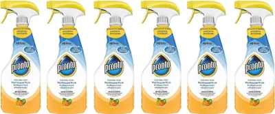 Produktbild von 6x Pronto Detergente Multisuperficie Agrumi pH-Balanced Mehrflächenreiniger, Zitrusduft, Recycelbare Flasche, Trigger Reinigungsmittel 500ml Packung