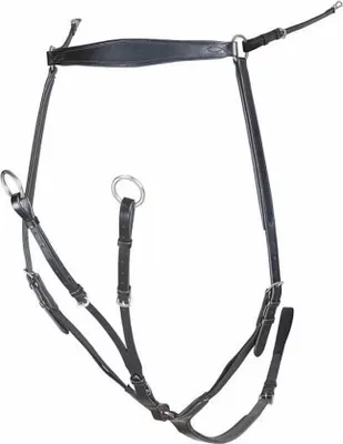Produktbild von Velociti - Brustgeschirr "Lusso", Leder ER1652 (Cob) (Schwarz)