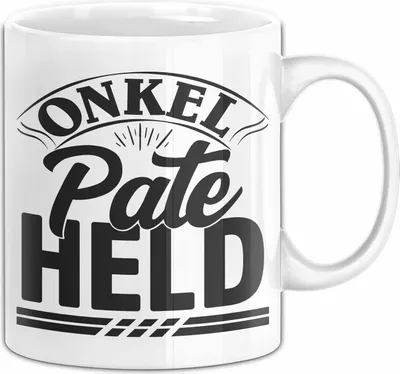 Produktbild von Patenonkel Tasse Geschenk Onkel Pate Held (Weiß)