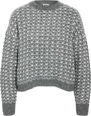 Produktbild von NOISY MAY Gemusterter Strickpullover mit Rundhalsausschnitt Größe: M