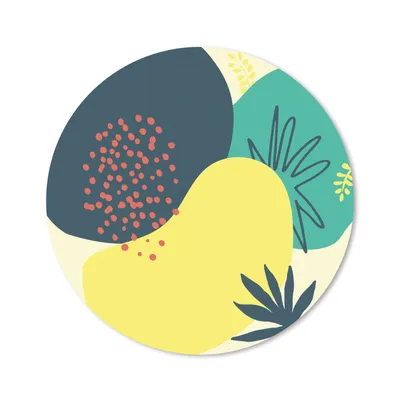 Produktbild von MuchoWow® Mauspad Mousepad Sommer - Flecken - Blätter 20x20 cm - Mousepads - Maus Mat - Pad - Mausunterlage - Schreibtischmatte