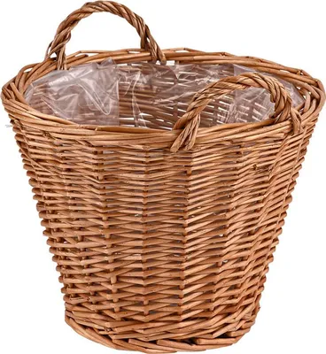 Produktbild von Pletený košík z vŕbového prútia s fóliou 30 cm