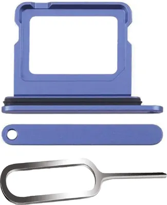 Produktbild von iPHONE 16 / PLUS SIM KARTEN HALTER TRAY ADAPTER FACH STECKER SLOT CARD + NADEL ULTRAMARIN