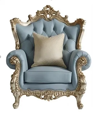 Immagine prodotto di Poltrona Chesterfield classica blu Poltrona imbottita da salotto