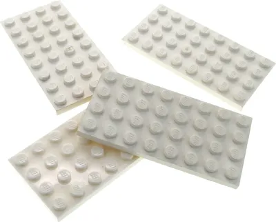 Image de 4x Lego plaque de construction 4x8 blanc plaque de base Star Wars 75098 31039 303501 3035