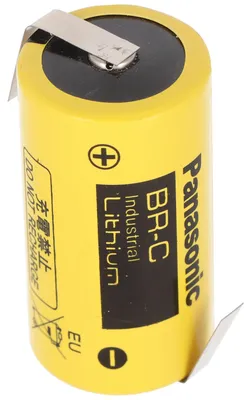 Produktbild von BR-C Panasonic Lithium Batterie Baby mit Lötfahnen in Z-Form, BR26500