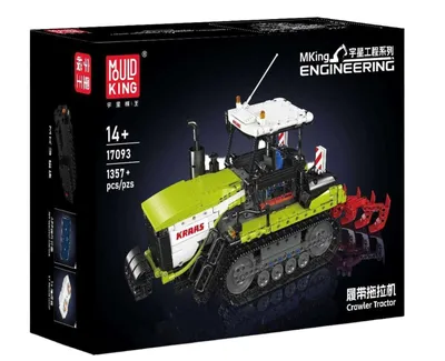 Produktbild von Mould King Technic Raupentraktor Bauset, ferngesteuert mit Motor, 17093 RC Modellfahrzeug Konstruktionsspielzeug für Kinder ab 8 Jahren