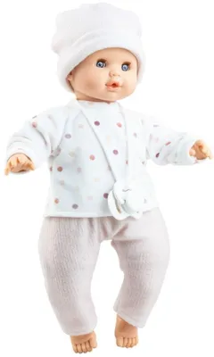 Image de Poupée Alex de Paola Reina - Figurine de 36 cm avec un t-shirt à pois