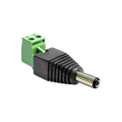 Obrázek produktu pro DeLOCK 65488, DC 2.5 x 5.5 mm, 2p, Černá, Zelená, Stříbrná