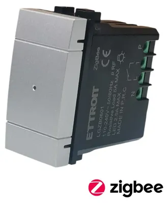 Immagine prodotto di ETTROIT Deviatore Smart ZigBee Tuya 230V Grigio compatibile BTicino Living - LGZB0801