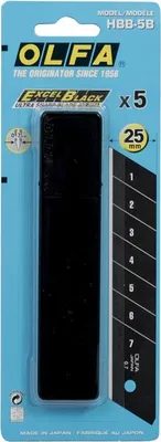 Image de Lames de cutter 'excel-black' HBB-5B Etui de 5 lames 'Excel-Black' 25 mm