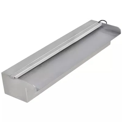 Immagine prodotto di Vidaxl Schwimmbad Wasserfall mit LEDs rechteckig 45 cm Edelstahl