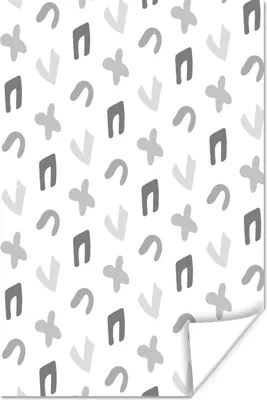 Produktbild von MuchoWow® Poster Hintergrund - Formulare - Schwarz - Weiß 80x120 cm - Papierdruck