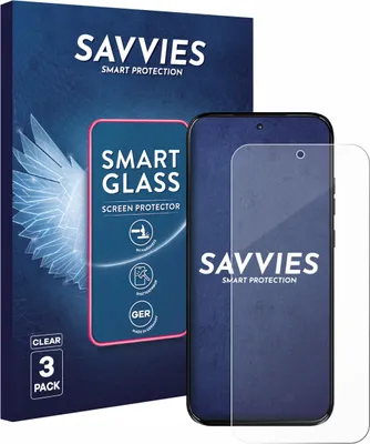 Produktbild von 3x Savvies Schutzglas Folie für Motorola Moto G77 9H Panzer Schutzfolie Glas Displayschutz klar transparent