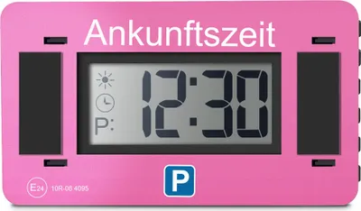 Produktbild von Digitale Parkscheibe V2 – elektronische Parkuhr – Mit Klickhalterung – StVO-konform & automatische Zeiteinstellung – für Deutschland und Dänemark