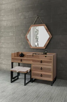 Obrázek produktu pro Zrcadlo Do Ložnice Toaletní Stolek Dřevěný Moderní Design JVmoebel