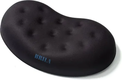 Image de Repos du poignet de la souris Brila - Mousse de mémoire ergonomique - Pad de soutien ordinateur portable travail PC Gaming