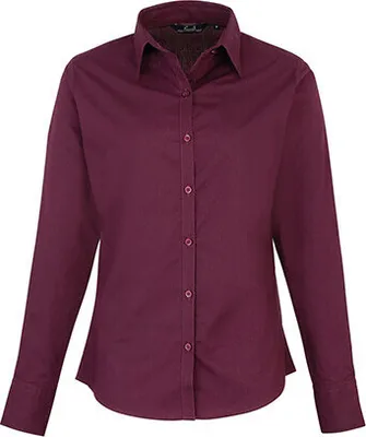 Produktbild von Premier Workwear Women´s Poplin Long Sleeve Blouse