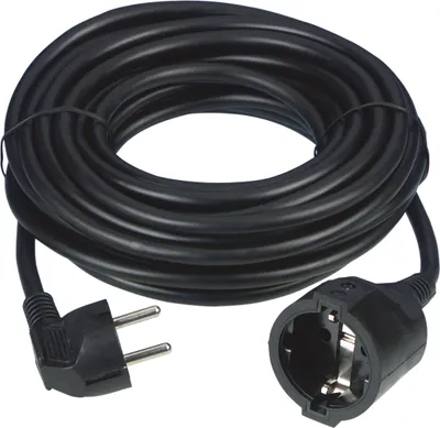 Produktbild von REV Verlängerungskabel - Verlängerung 10m mit Winkelstecker, 3680W - schwarz