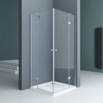 Immagine prodotto di doporro Box Doccia 90x90x190cm, Cabina Bagno Vetro di Sicurezza ESG Vetro Trasparente Incluso Rivestimento Facile da Pulire Ravenna01k