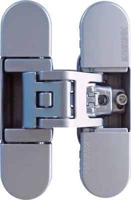 Produktbild von Krona Koblenz Türband verdeckt K6700 universal verdecktes Türscharnier 3D verstellbar 180 Grad, Zamak verchromt matt