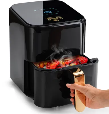 Heißluftfritteuse 4 l, 7 Menüs, Backfunktion, energiesparend, 1200 W