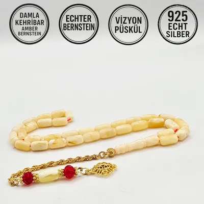 Produktbild von Tesbih Tespih Damla Kehribar Amber Bernstein 9 Gr Rosary Prayerbeads Kapsül Subha Tasbih Misbaha Gebeteskette