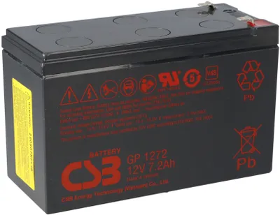 Immagine prodotto di Batteria AGM CSB GP1272, 12V, 7,2Ah, con terminali T1 e Faston da 4,8 mm