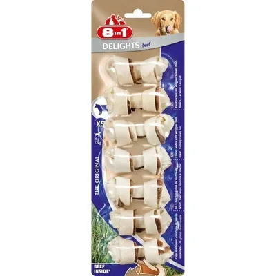 Image de 8in1 Delights Beef Kauknochen XS