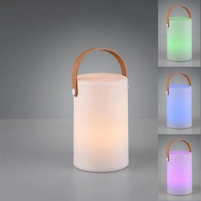 Image de Lampe de table à piles, 1 W, LED RGB, blanche, en plastique