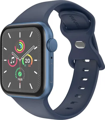 Productafbeelding van imoshion Siliconen⁺ bandje voor de Apple Watch | 44/45/46/49 mm - Maat M/L - Midnight