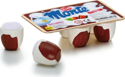 Produktbild von Erzi Schoko-Milch-Dessert Monte von Zott - Kaufladenzubehör
