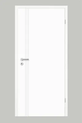 Produktbild von Pertura Zimmertür Tilda 16 Design weiß lackiert (ähnlich RAL 9003) 98,5x198,5 cm Rechts