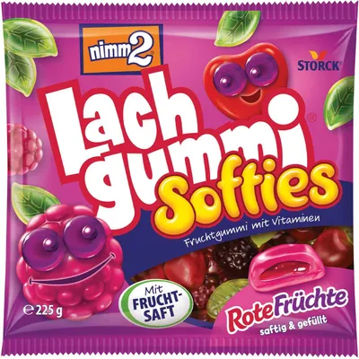 Produktbild von nimm2 Lachgummi Softies Rote Früchte 225g