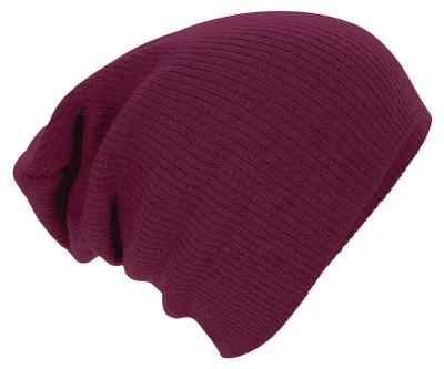 Image de Beechfield - Bonnet pour hommes/femmes unie FK1462 (taille unique) (bordeaux)