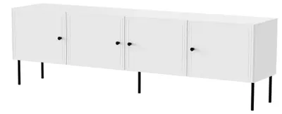 Obrázok produktu pre Cama 4D RTV skriňa PALAZZO BIS 201x40x60 biela matná, Biela, Drevotrieskové dosky, Biela, Drevotrieskové dosky, 4 police/políc, laminát