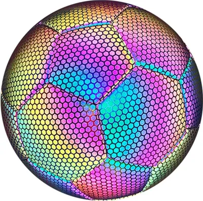 Obrázok produktu pre Reflektívna lopta, holografická lopta, svietiaca lopta, veľkosť 5, štandardné cvičenie, tréning, futbal