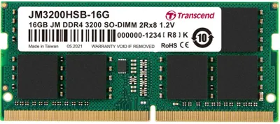 Produktbild von Transcend JetRAM - DDR4 - Modul - 16 GB - SO DIMM 260-PIN - 3200 MHz / PC4-25600 - CL22 - 1.2 V - ungepuffert - non-ECC