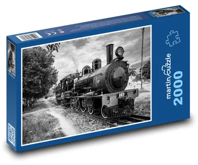 Zdjęcie produktu dla Puzzle 2000 Kolej - lokomotywa parowa - martinpuzzle