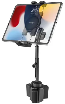 Produktbild von Tablet Halterung Auto Getränkehalter mit ausziehbarem Metallarm für 4-13" Tablets & Handys