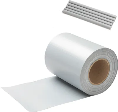 Obrázek produktu pro TolleTour pásy zástěny na ochranu soukromí PVC větrné pásy dvojité drátěné pletivo 50 m světle šedá