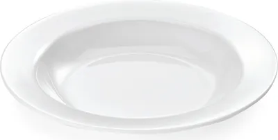 Produktbild von 12x Teller tief Ø 23 cm Melamin weiß bruchfest