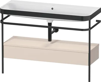 Produktbild von Waschtischset HAPPY D.2 PLUS 1175x490mm ohne Hahnloch taupe supermatt ohne Hahnloch taupe supermatt