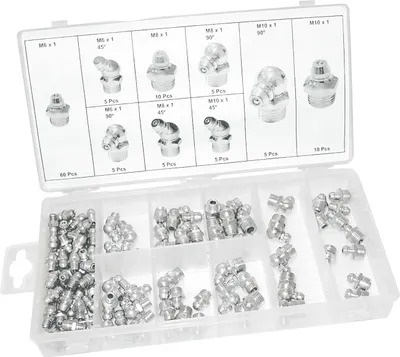 Produktbild von Tooltech 60140 Schmiernippel 110 teilig - 9 Größen