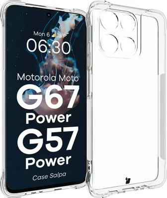 Produktbild von Flexible Handyhülle für Motorola Moto G57 Power / G67 Power, Bizon Case Salpa, Transparent
