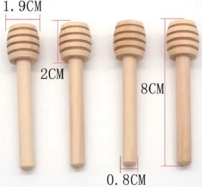 Productafbeelding van Honinglepel - Lepel - Hout - Honingdispenser - Keukenaccessoire - Ontbijt - Hout - 8 cm