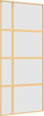 Obrázek produktu pro posuvné dveře vidaXL Golden 90x205 cm matné ESG sklo a hliník