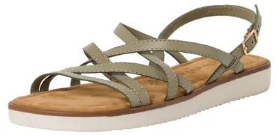 Produktbild von Tamaris Damen Sandalen Leder Sommer; SAGE/grün; 37 EU